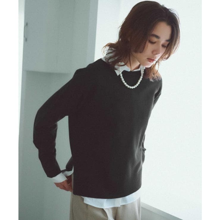 ボートネックニット エクストラファインメリノウール | OPAQUE.CLIP | 詳細画像20 