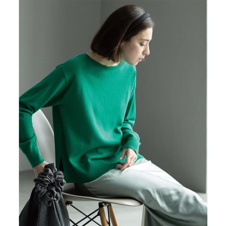 ボートネックニット エクストラファインメリノウール | OPAQUE.CLIP | 詳細画像24 