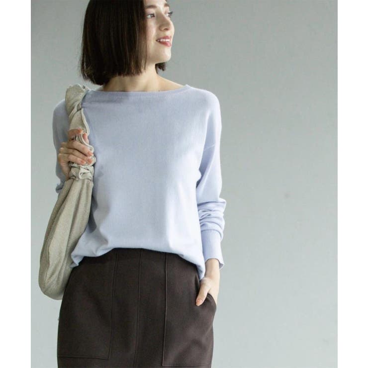 ボートネックニット エクストラファインメリノウール | OPAQUE.CLIP | 詳細画像30 
