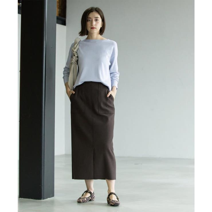 ボートネックニット エクストラファインメリノウール | OPAQUE.CLIP | 詳細画像32 