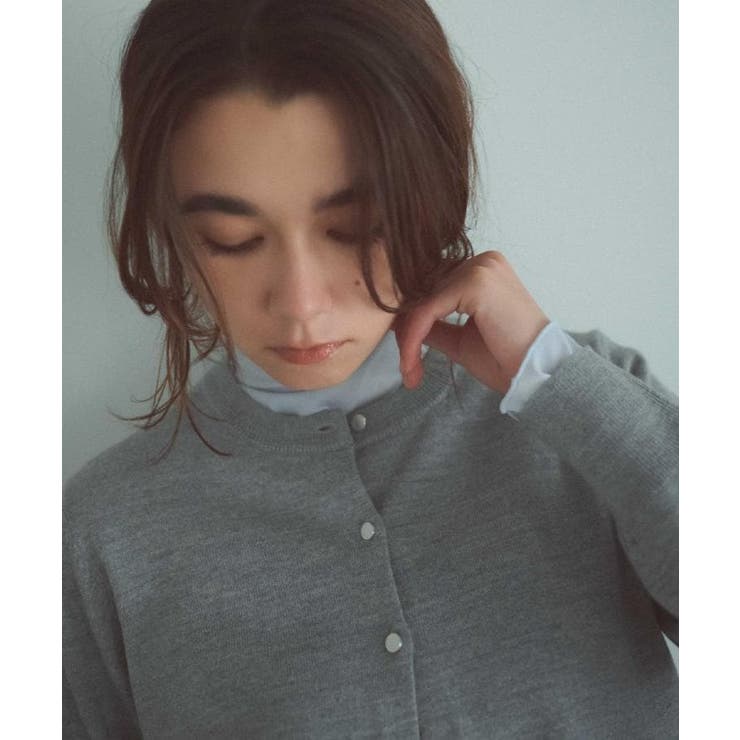 クルーニットカーディガン エクストラファインメリノウール【THEシリーズ 洗濯機… | OPAQUE.CLIP | 詳細画像35 