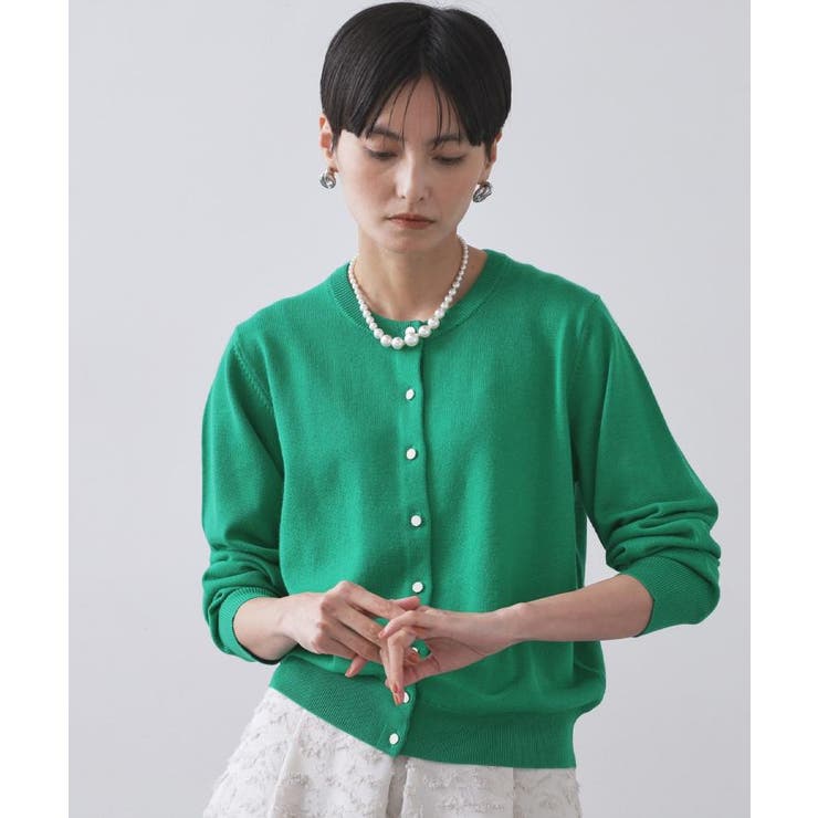 クルーニットカーディガン エクストラファインメリノウール【THEシリーズ 洗濯機… | OPAQUE.CLIP | 詳細画像45 