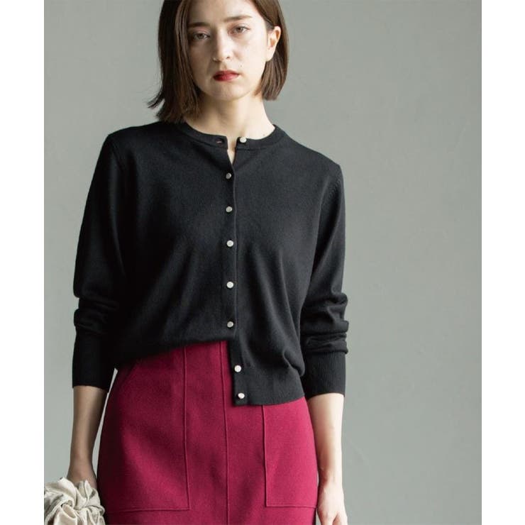 クルーニットカーディガン エクストラファインメリノウール【THEシリーズ 洗濯機… | OPAQUE.CLIP | 詳細画像6 