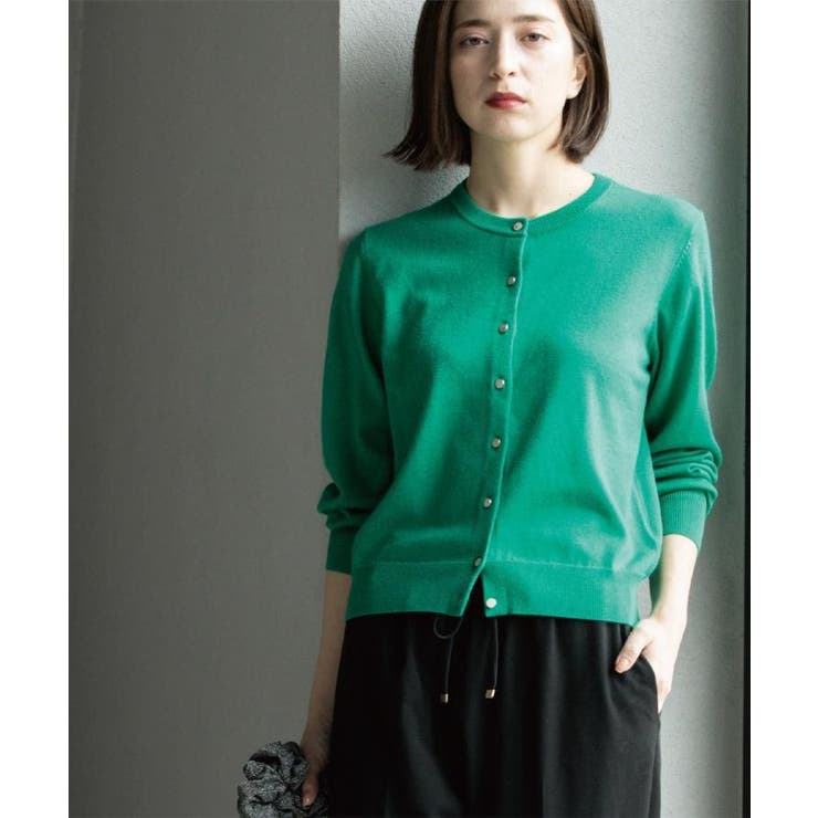 クルーニットカーディガン エクストラファインメリノウール【THEシリーズ 洗濯機… | OPAQUE.CLIP | 詳細画像11 