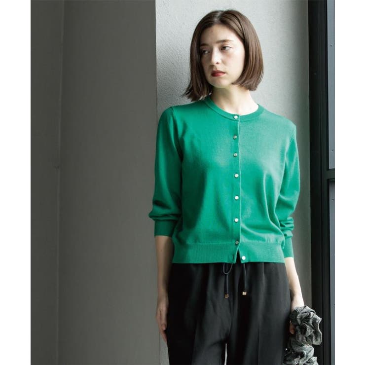 クルーニットカーディガン エクストラファインメリノウール【THEシリーズ 洗濯機… | OPAQUE.CLIP | 詳細画像12 