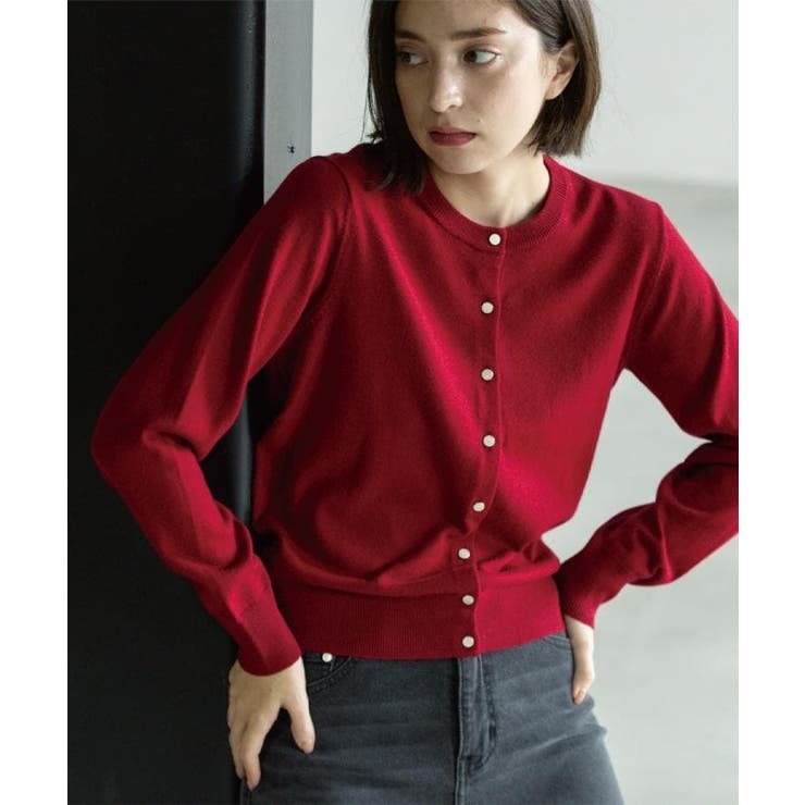 クルーニットカーディガン エクストラファインメリノウール【THEシリーズ 洗濯機… | OPAQUE.CLIP | 詳細画像16 