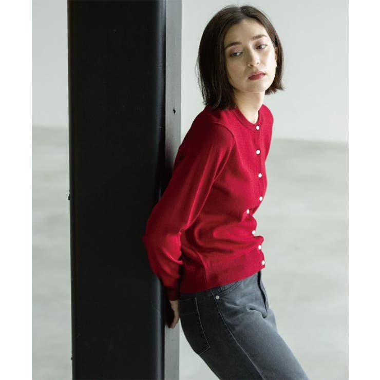 クルーニットカーディガン エクストラファインメリノウール【THEシリーズ 洗濯機… | OPAQUE.CLIP | 詳細画像18 