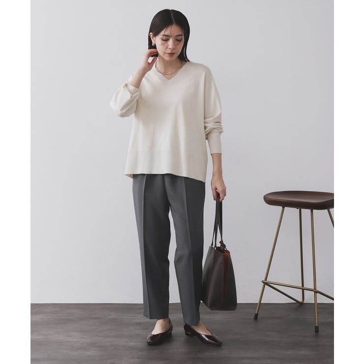 ストレッチ美脚イージーテーパードパンツ【防シワ/洗濯機洗い可】 | OPAQUE.CLIP | 詳細画像19 