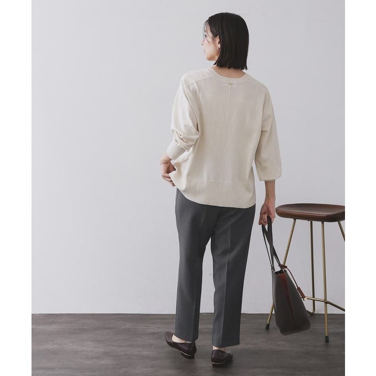 ストレッチ美脚イージーテーパードパンツ【防シワ/洗濯機洗い可】 | OPAQUE.CLIP | 詳細画像20 