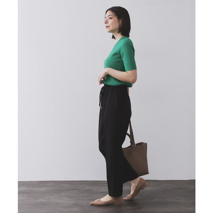 ストレッチ美脚イージーテーパードパンツ【防シワ/洗濯機洗い可】 | OPAQUE.CLIP | 詳細画像28 