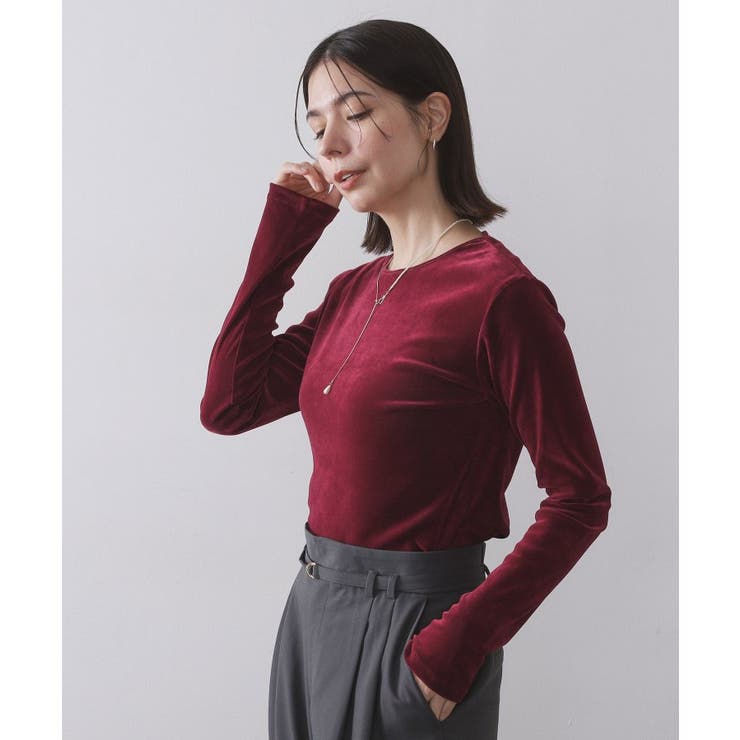 フロッキーチュールトップス【洗濯機OK】 | OPAQUE.CLIP | 詳細画像1 