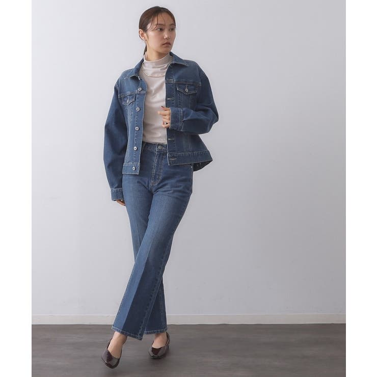 ストレッチデニムジャケット/オーガニックコットン混【洗濯機洗い可】 | OPAQUE.CLIP | 詳細画像3 