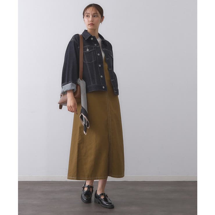 ストレッチデニムジャケット/オーガニックコットン混【洗濯機洗い可】 | OPAQUE.CLIP | 詳細画像10 