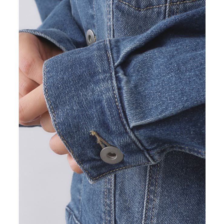 ストレッチデニムジャケット/オーガニックコットン混【洗濯機洗い可】 | OPAQUE.CLIP | 詳細画像18 