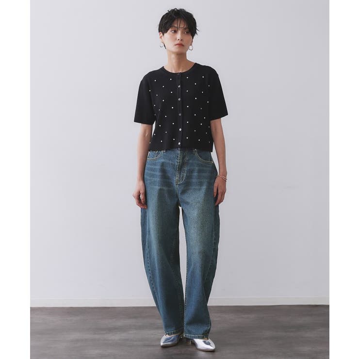 ストレッチバレルレッグデニム【洗濯機洗い可】 | OPAQUE.CLIP | 詳細画像20 