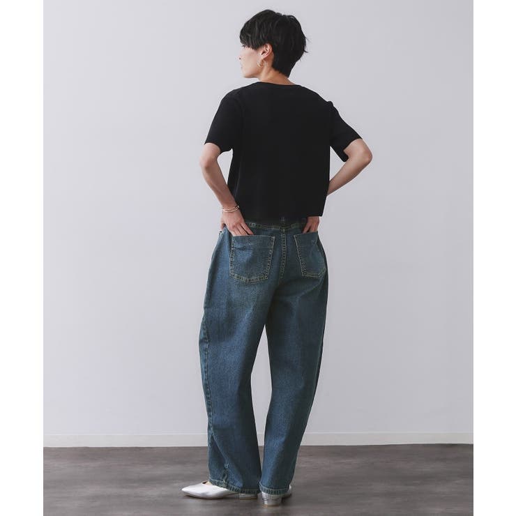 ストレッチバレルレッグデニム【洗濯機洗い可】 | OPAQUE.CLIP | 詳細画像21 