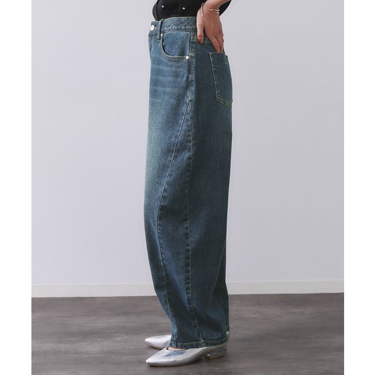 ストレッチバレルレッグデニム【洗濯機洗い可】 | OPAQUE.CLIP | 詳細画像25 