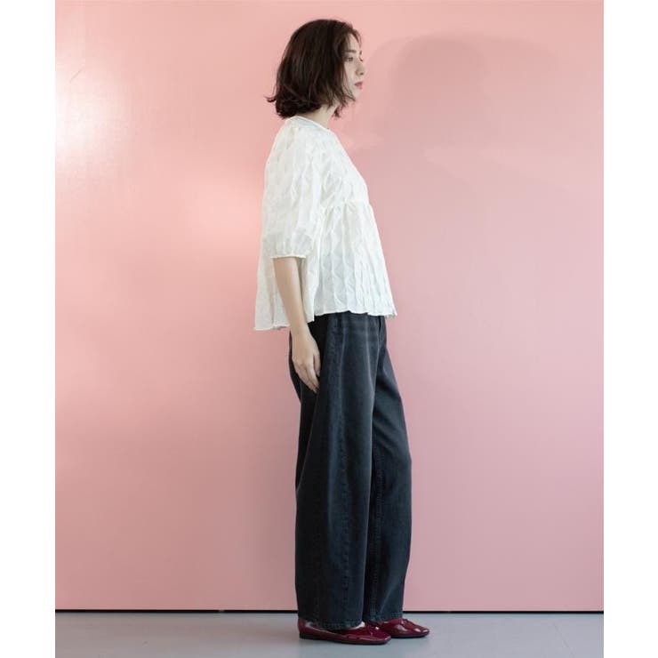 ストレッチバレルレッグデニム【洗濯機洗い可】 | OPAQUE.CLIP | 詳細画像6 