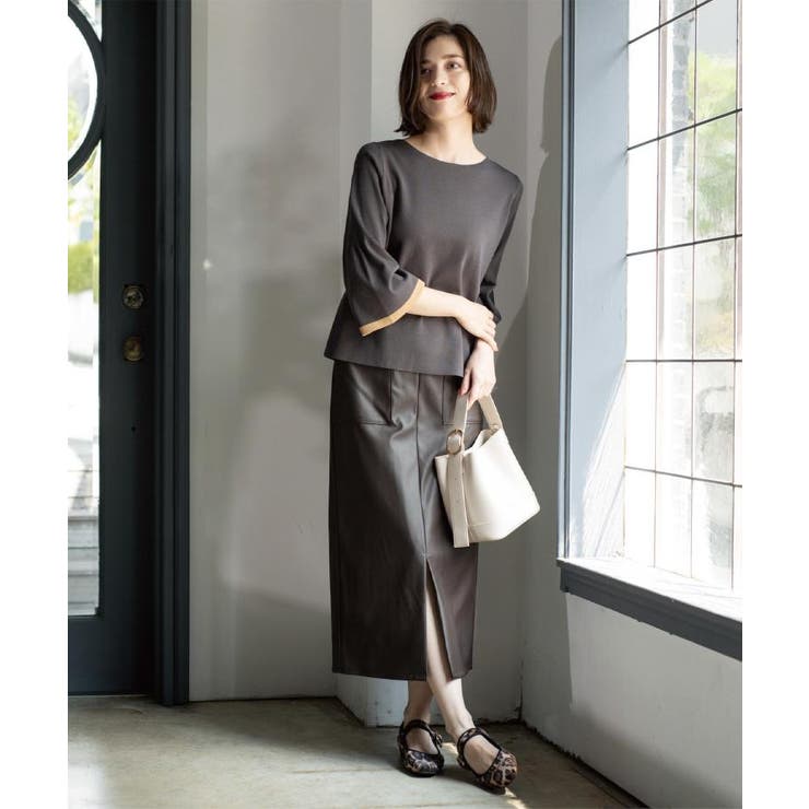 ストレッチダブルポケットタイトスカート【洗える】 | OPAQUE.CLIP | 詳細画像19 