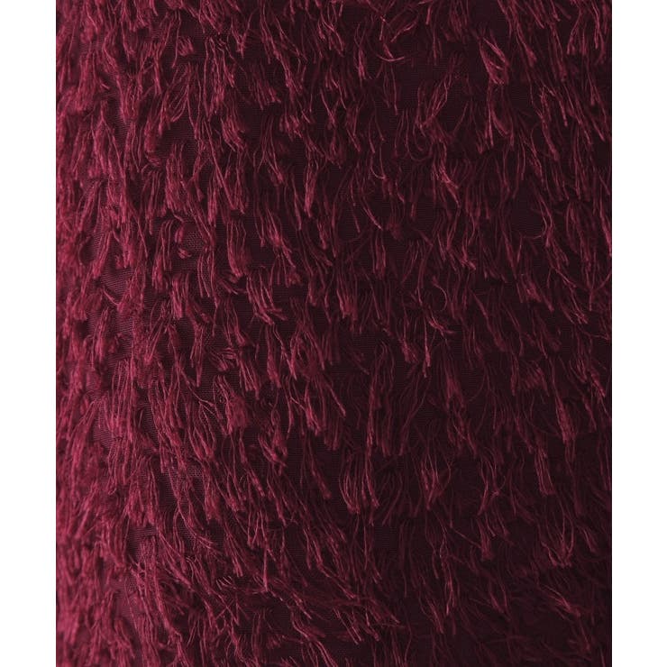 前後2WAY シアーフリンジジャカードブラウス【洗濯機OK】 | OPAQUE.CLIP | 詳細画像21 