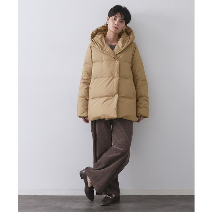 撥水フードミドルダウンコート【防風/抗菌防臭/洗濯機OK】《S～LL》 | OPAQUE.CLIP | 詳細画像33 