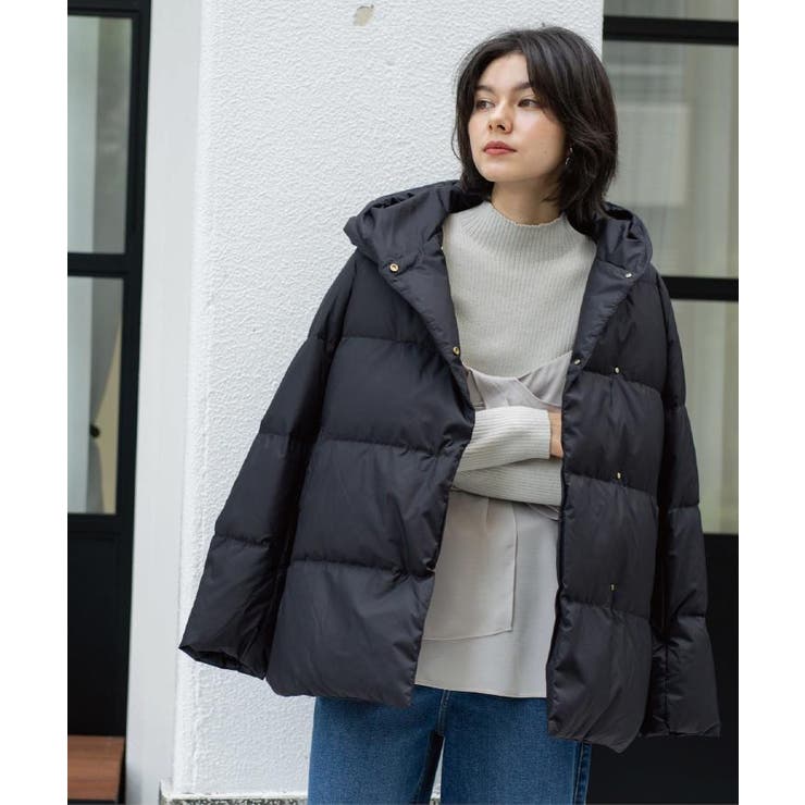 撥水フードミドルダウンコート【防風/抗菌防臭/洗濯機OK】《S～LL》 | OPAQUE.CLIP | 詳細画像10 