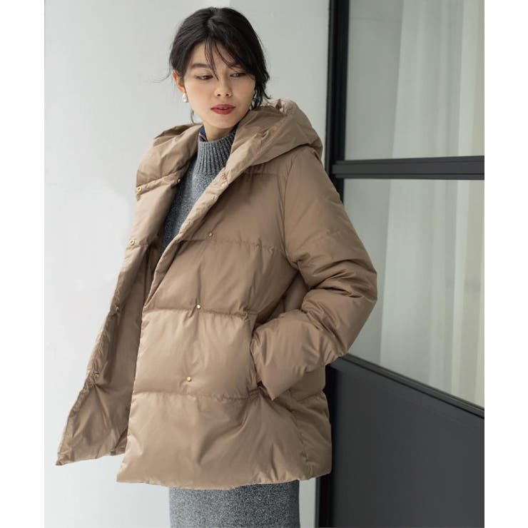 撥水フードミドルダウンコート【防風/抗菌防臭/洗濯機OK】《S～LL》 | OPAQUE.CLIP | 詳細画像18 