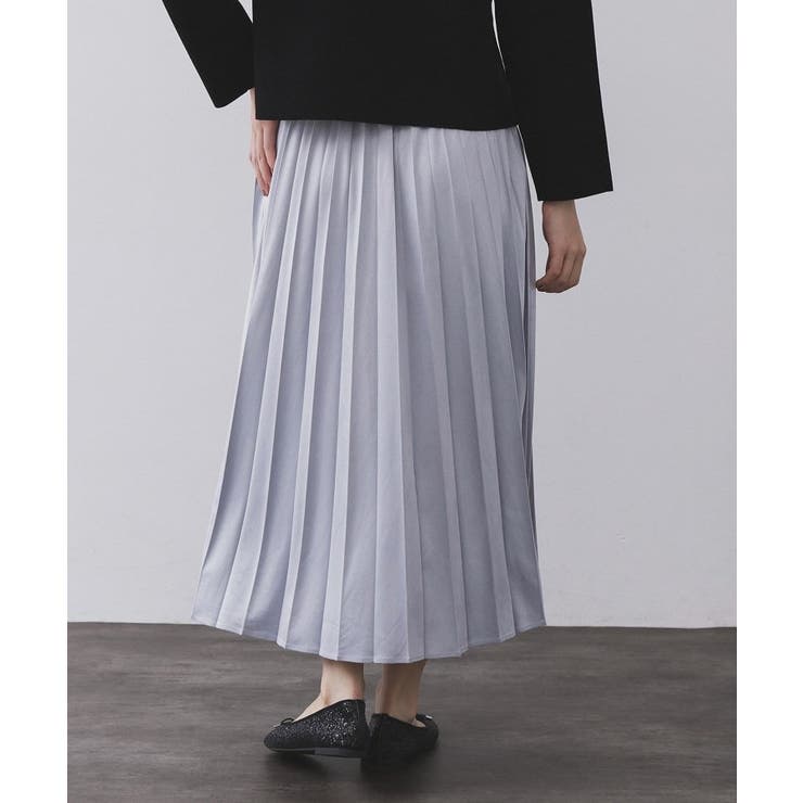 フェイクスウェードプリーツスカート【静電気防止加工/洗濯機OK】 | OPAQUE.CLIP | 詳細画像54 