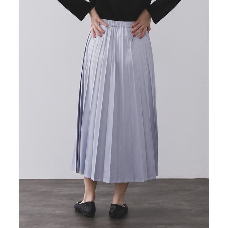 フェイクスウェードプリーツスカート【静電気防止加工/洗濯機OK】 | OPAQUE.CLIP | 詳細画像71 