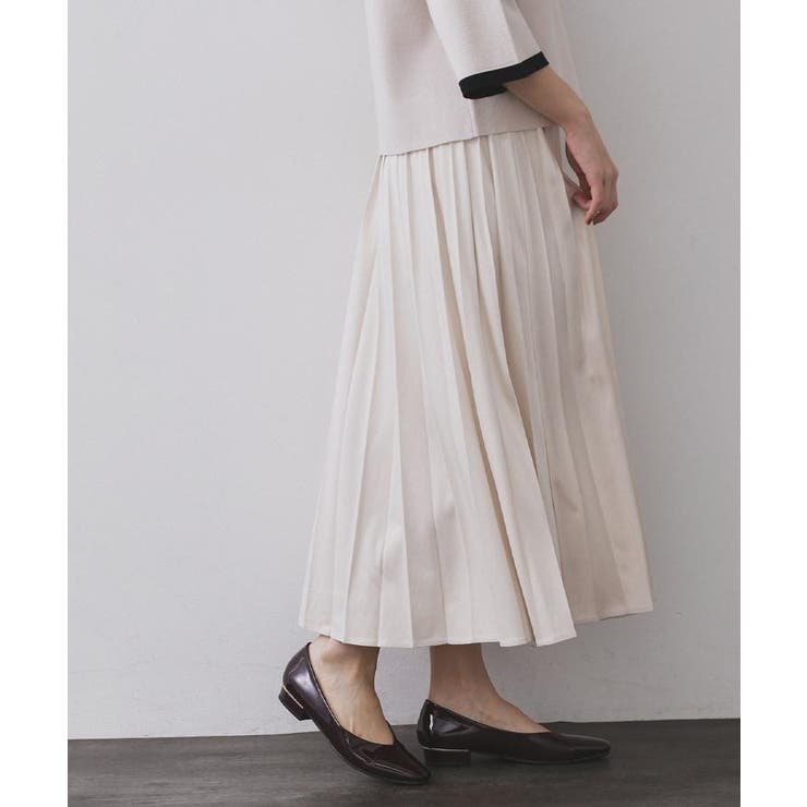 フェイクスウェードプリーツスカート【静電気防止加工/洗濯機OK】 | OPAQUE.CLIP | 詳細画像37 