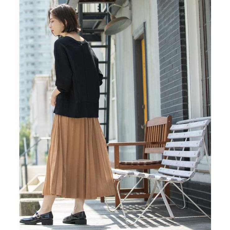 フェイクスウェードプリーツスカート【静電気防止加工/洗濯機OK】 | OPAQUE.CLIP | 詳細画像18 