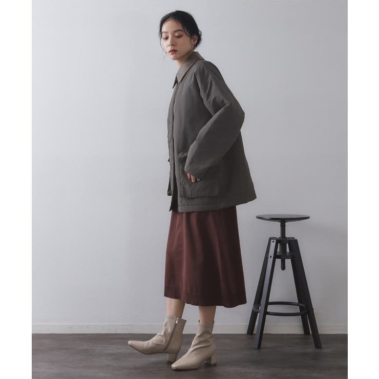 《CLASSY掲載》ステンカラー中綿コート【洗濯機OK】 | OPAQUE.CLIP | 詳細画像2 
