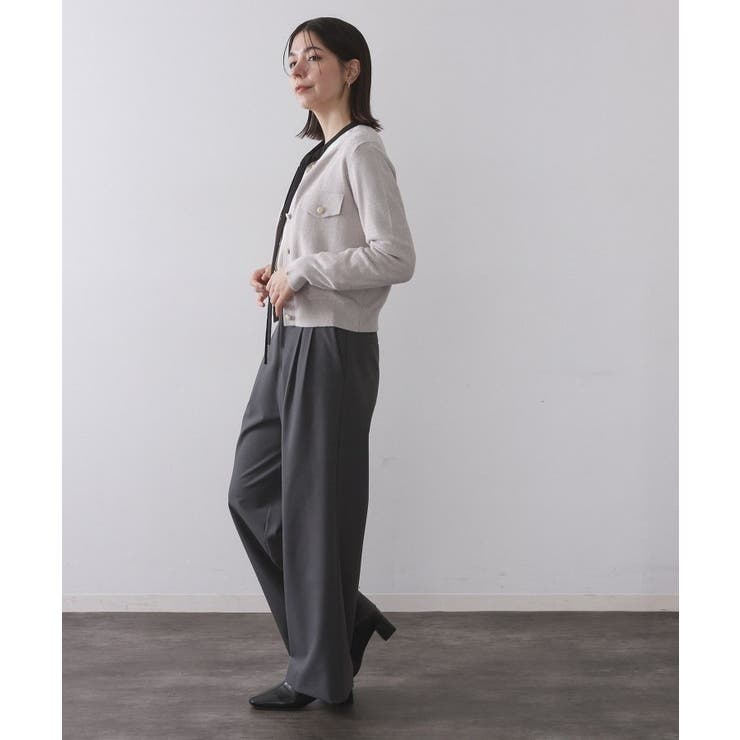 モールニットクルーカーディガン【洗濯機OK】 | OPAQUE.CLIP | 詳細画像11 