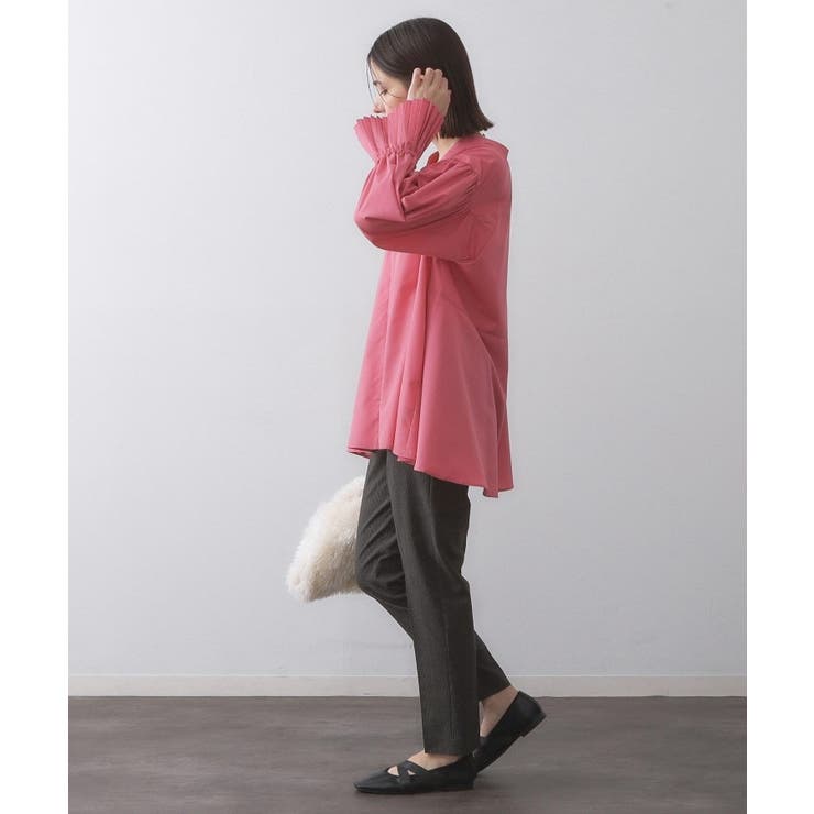 《SS-LLサイズ》ハイストレッチイージースティックパンツ【洗濯機洗い可】 | OPAQUE.CLIP | 詳細画像15 