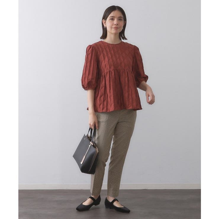 《SS-LLサイズ》ハイストレッチイージースティックパンツ【洗濯機洗い可】 | OPAQUE.CLIP | 詳細画像19 