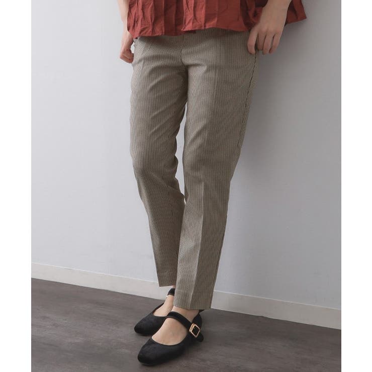 ブラウン(243) | 《SS-LLサイズ》ハイストレッチイージースティックパンツ【洗濯機洗い可】 | OPAQUE.CLIP