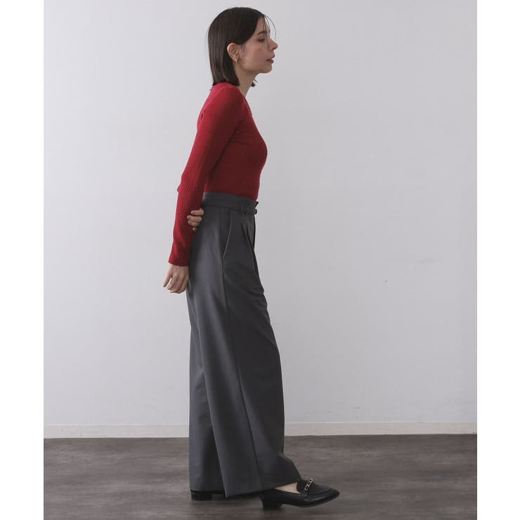 シアーリブニット【洗濯機OK】 | OPAQUE.CLIP | 詳細画像19 