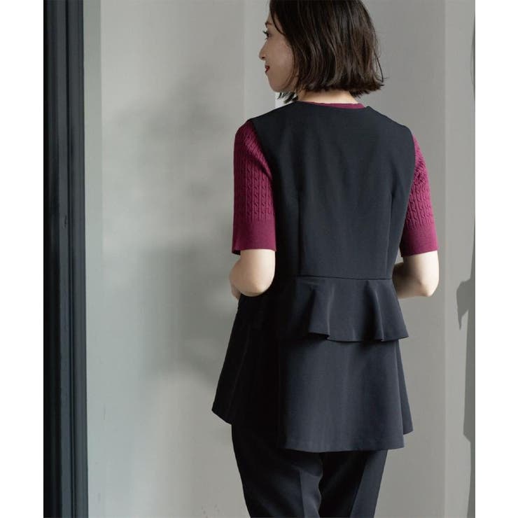 フリルペプラムジレ/セットアップ対応可【洗濯機洗い可】 | OPAQUE.CLIP | 詳細画像4 