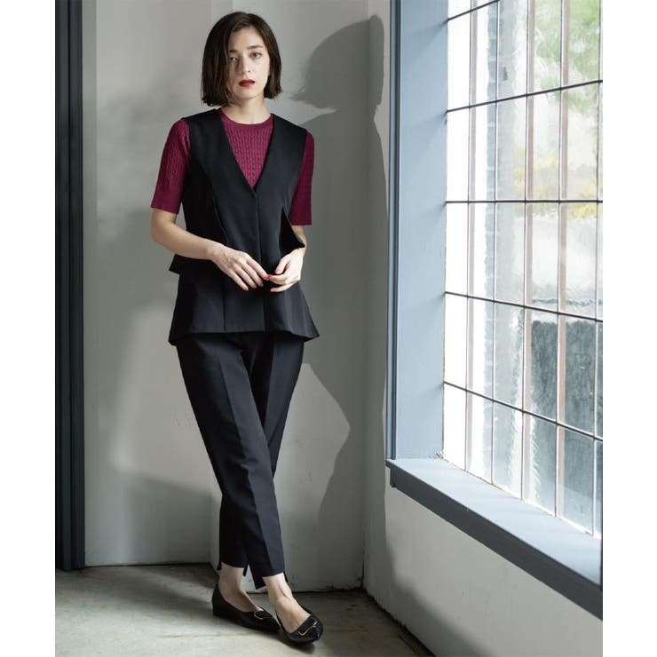 フリルペプラムジレ/セットアップ対応可【洗濯機洗い可】 | OPAQUE.CLIP | 詳細画像6 