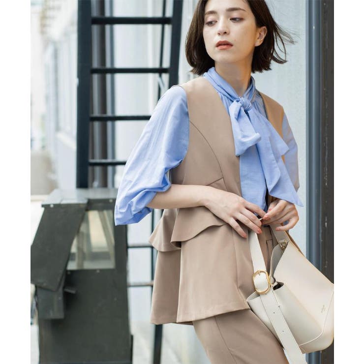 フリルペプラムジレ/セットアップ対応可【洗濯機洗い可】 | OPAQUE.CLIP | 詳細画像7 