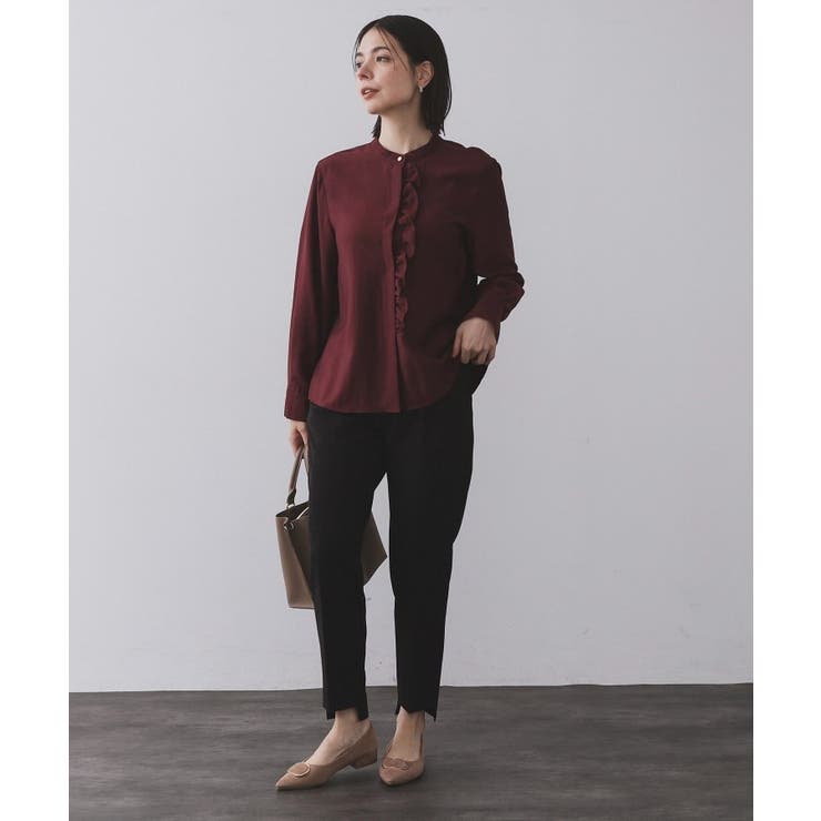 ステップヘムテーパードパンツ/セットアップ対応可【洗濯機洗い可】 | OPAQUE.CLIP | 詳細画像16 