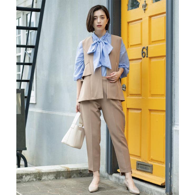 ステップヘムテーパードパンツ/セットアップ対応可【洗濯機洗い可】 | OPAQUE.CLIP | 詳細画像7 