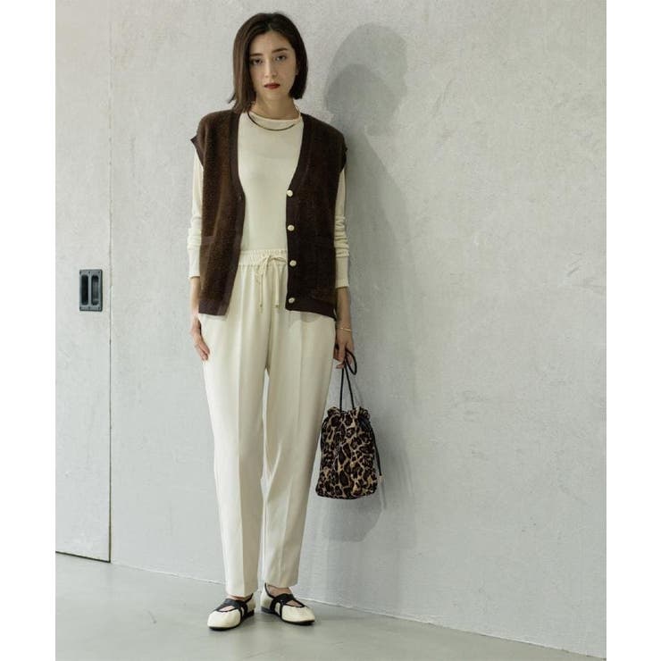 ウォームタッチ イージーテーパードパンツ【洗濯機洗OK/ストレッチ】 | OPAQUE.CLIP | 詳細画像1 