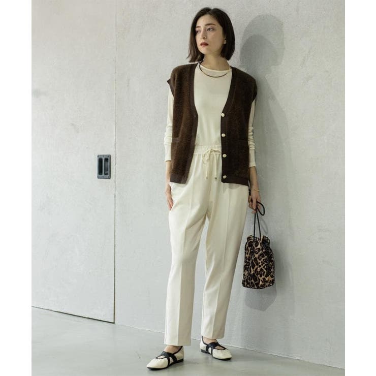 ウォームタッチ イージーテーパードパンツ【洗濯機洗OK/ストレッチ】 | OPAQUE.CLIP | 詳細画像4 