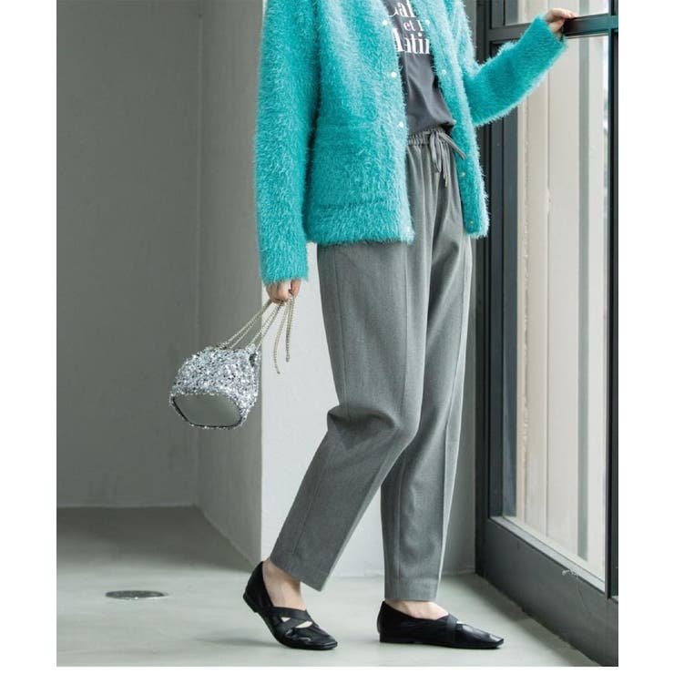 チャコールグレー(014) | ウォームタッチ イージーテーパードパンツ【洗濯機洗OK/ストレッチ】 | OPAQUE.CLIP