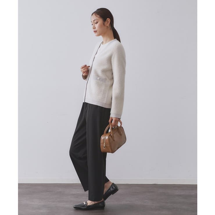 ウォームタッチ イージーワイドパンツ【洗濯機洗OK/ストレッチ】≪SS～LL≫ | OPAQUE.CLIP | 詳細画像33 