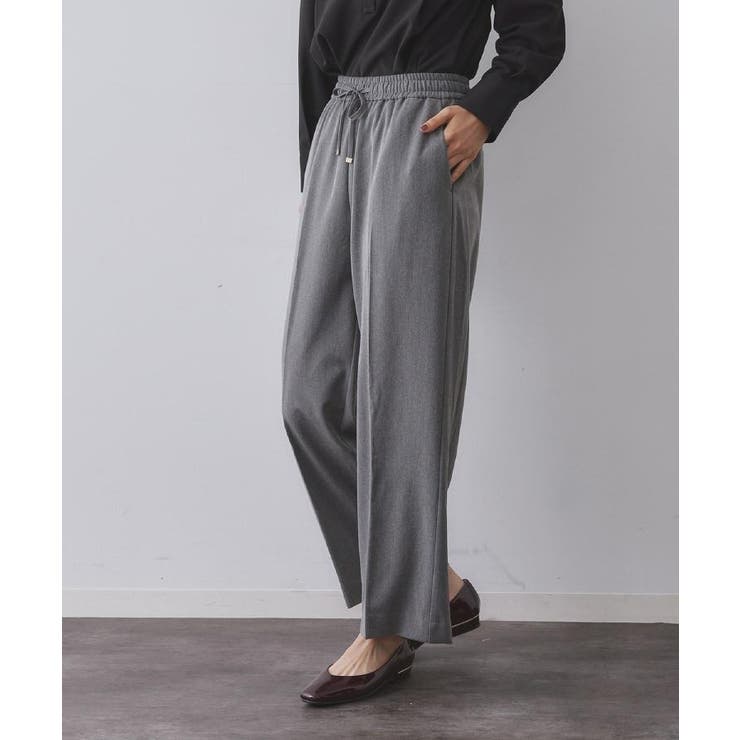 ウォームタッチ イージーワイドパンツ【洗濯機洗OK/ストレッチ】≪SS～LL≫ | OPAQUE.CLIP | 詳細画像47 