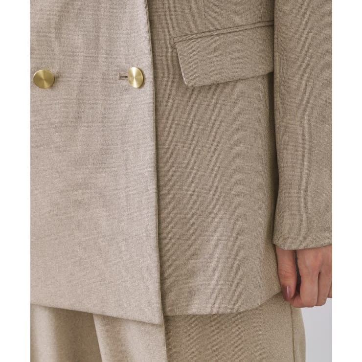 ストレッチダブルブレストテーラードジャケット/セットアップ対応可【洗濯機OK】 | OPAQUE.CLIP | 詳細画像18 