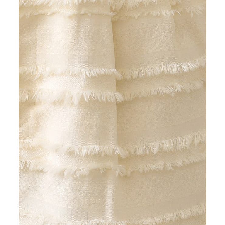 フリンジボーダージャカードワイドパンツ【洗濯機洗い可】 | OPAQUE.CLIP | 詳細画像8 