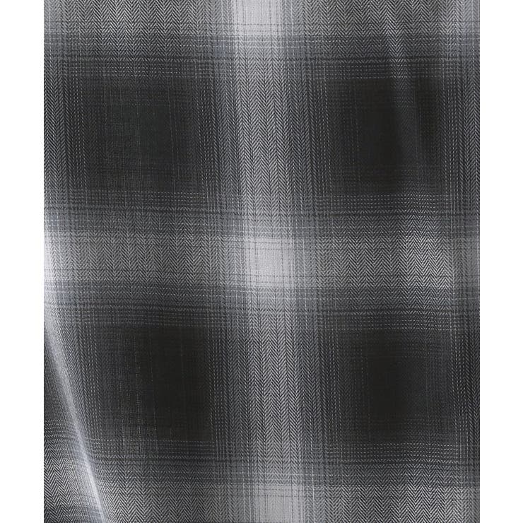 オンブレチェックシャツ【洗濯機洗い可】 | OPAQUE.CLIP | 詳細画像4 